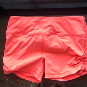 VS Neon Coral Spandex Shorts
